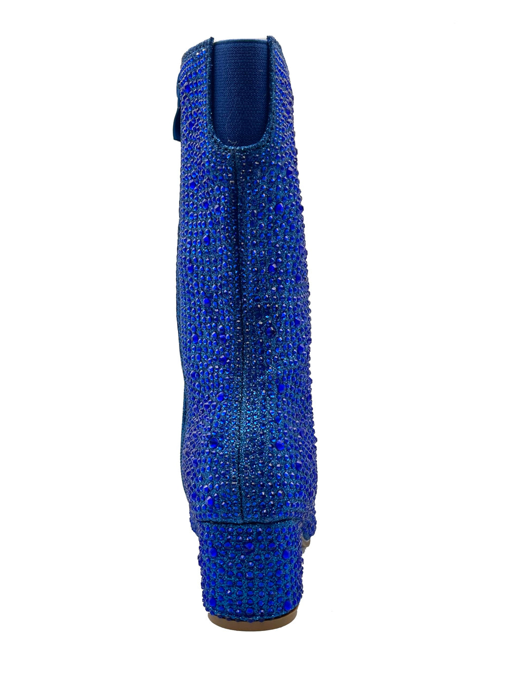 ABSOLEX Girl's Rhinestone Round Toe Knee High Chunky Low Heel Boot