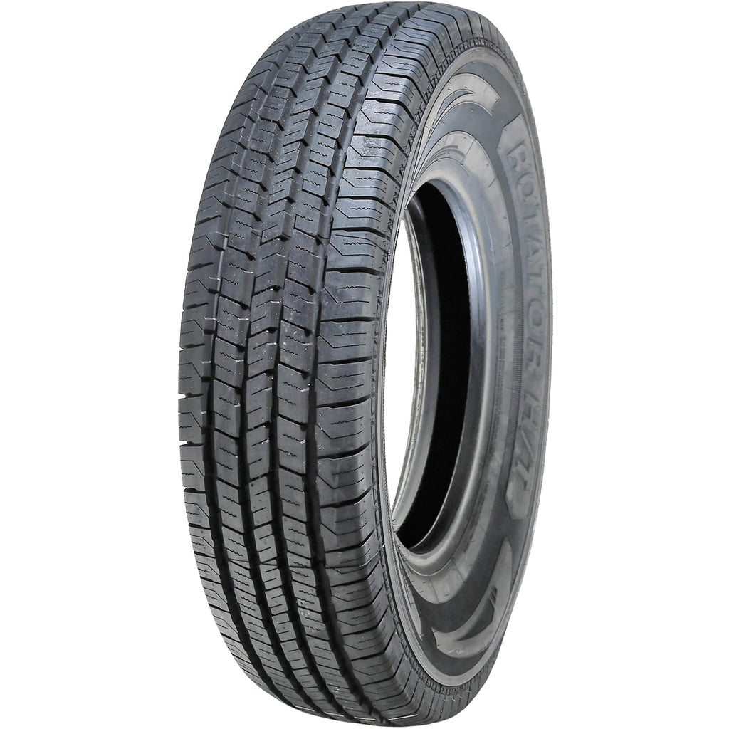 Evoluxx Rotator H/T All-Season Commercial Van Radial Tire-195/75R16 195/75/16 195/75-16 107/105R Load Range D LRD 8-Ply BSW Black Side Wall