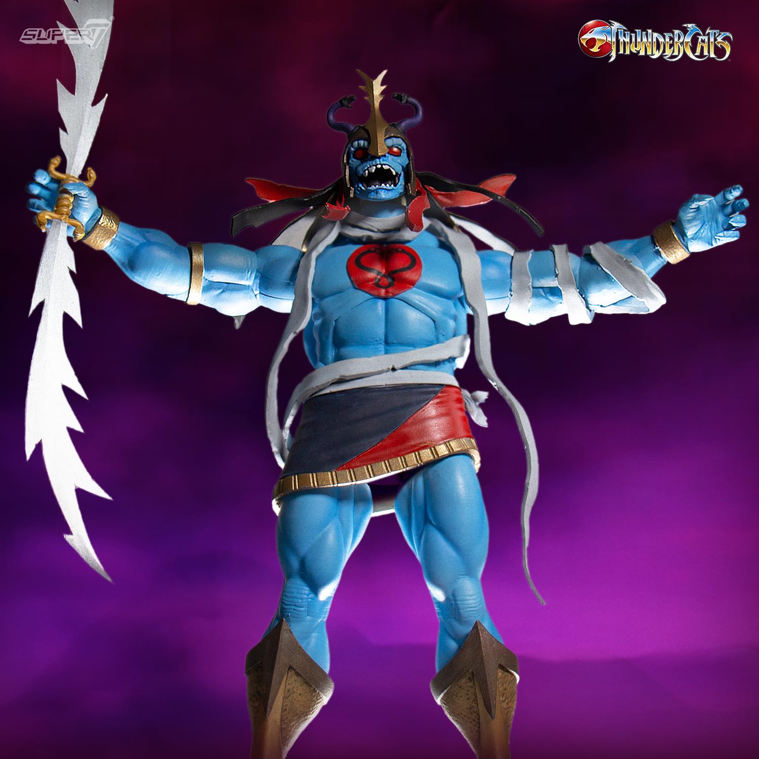 Super7 ULTIMATES! Thundercats Ghost Jaga - 7" Thundercats Action Figure with Accessories - Classic Cartoon Collectibles and Retro Toys