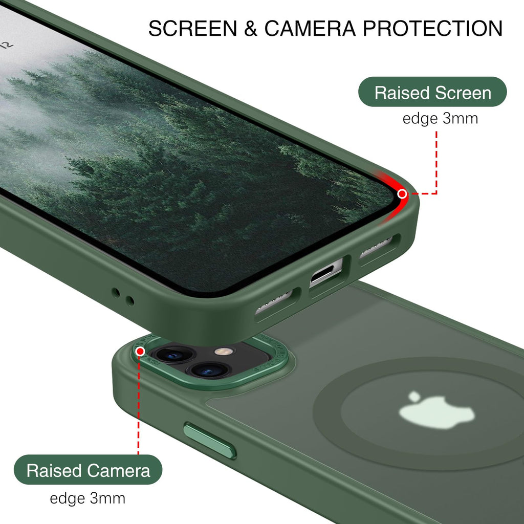BENTOBEN for iPhone 11 Phone Case, Phone case for iPhone 11 Magnetic Case [Compatible with Mag Safe] Translucent Matte Slim Shockproof Anti-Fingerprint Protective Cover for iPhone 11 6.1’’ Black
