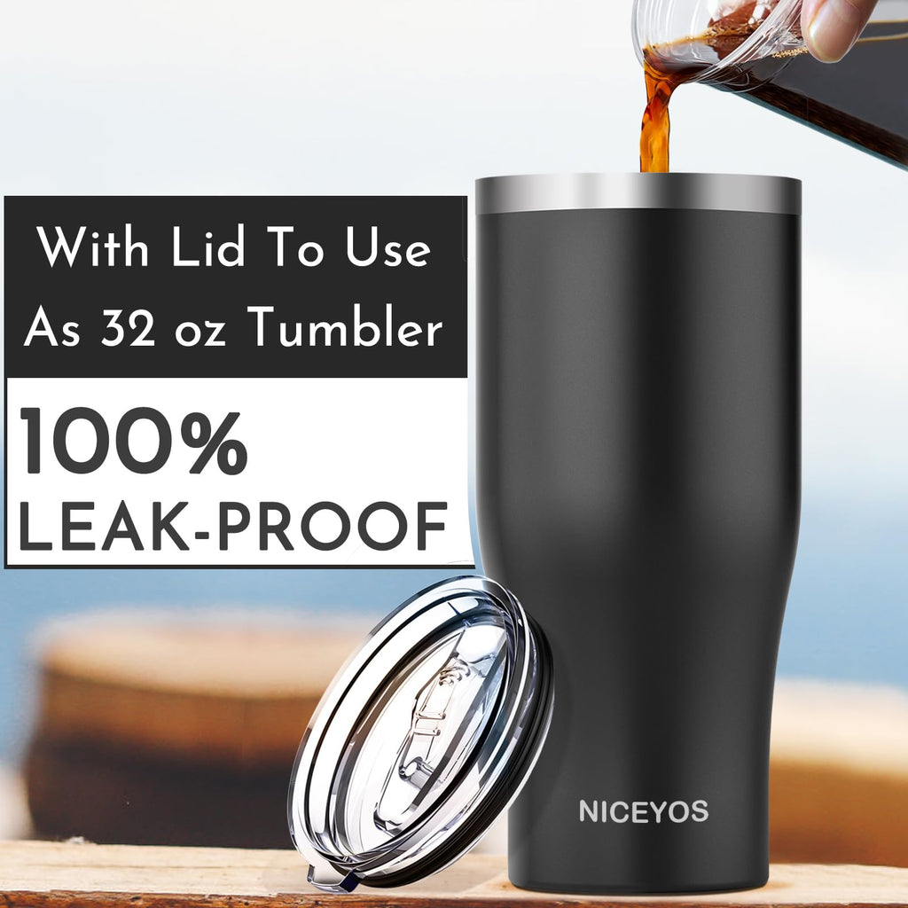 Universal Iced Coffee Sleeve - Upgraded Double Wall Reusable Stainless Steel Holder Sleeves Insulator for Cold Drinks Fits Starbucks Dunkin Donuts McDonalds Small Medium Large Cup (Aurora)
