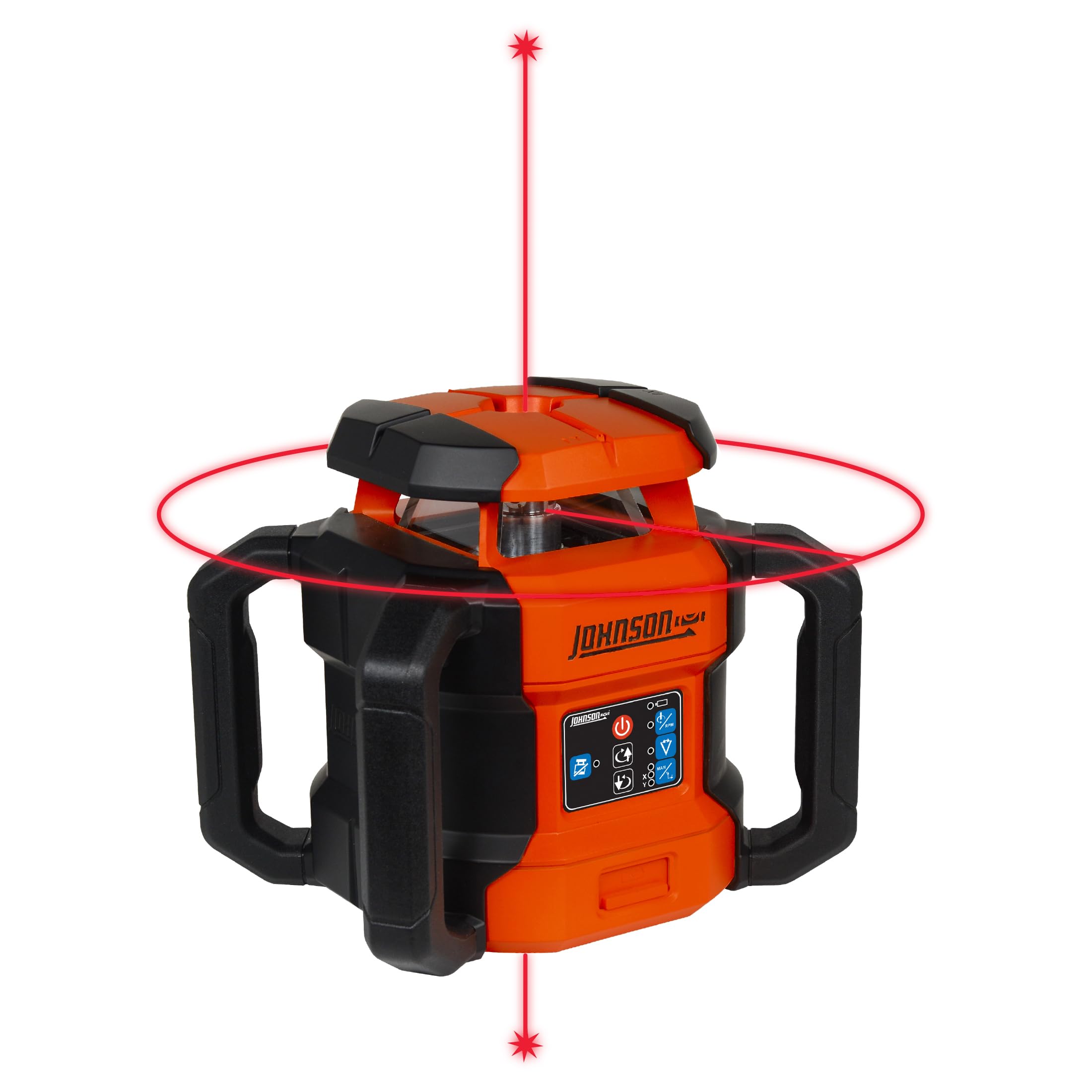 Johnson Level & Tool 40-6541 High Accuracy Dual Slope Rotary Laser System, Red, 1 ‎Kit