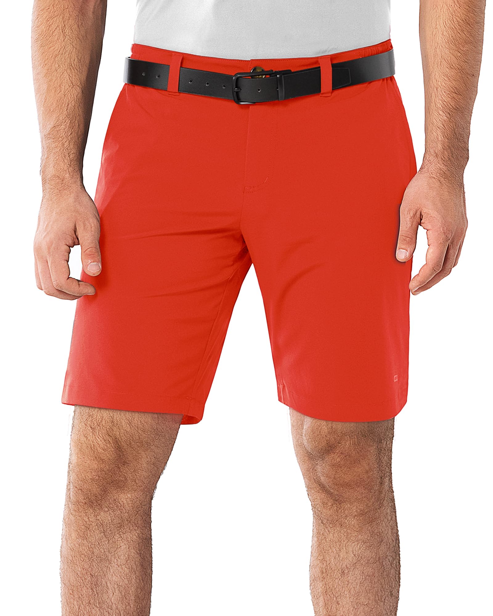 33,000ft Men's Golf Shorts 9" Dry Fit Stretch Golf Short UPF 50+ Lightweight Flat Front Golf Shorts with Pockets