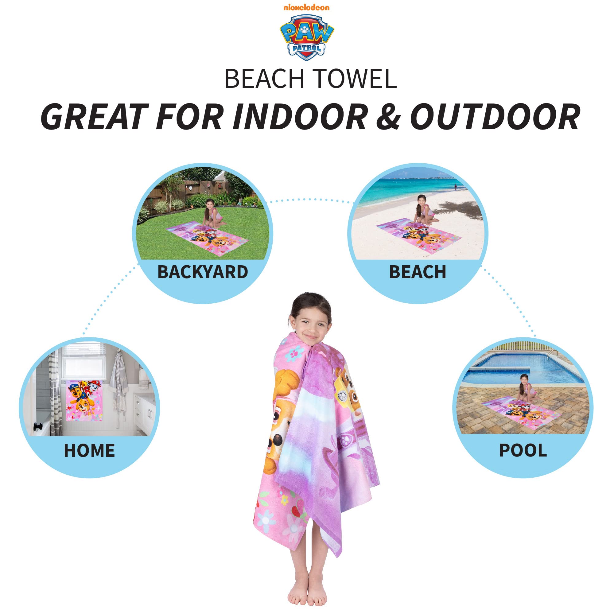 Barney Classic Kids Super Soft Cotton Bath/Pool/Beach Towel, 58 in x 28 in, (Offical Licensed Product) By Franco