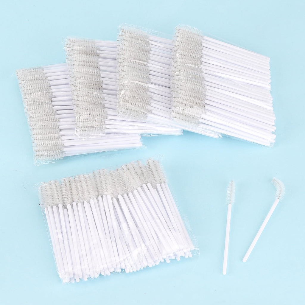 Tbestmax 500 Disposable Mascara Wands Eyelash Brush Spoolies for Eyebrow Eye Lash Extension, Makeup Brushes Applicators Kits - 5 Colors