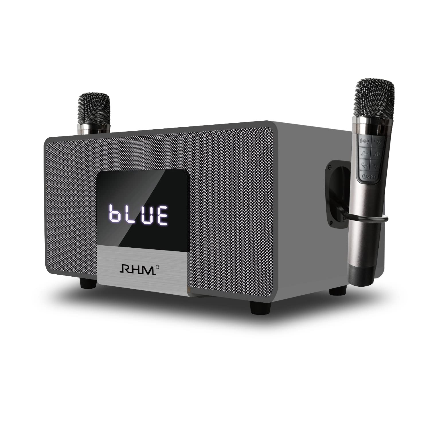 RHM K222 Karaoke Machine for Smart TV with Optical Input–Ultra-Low Latency, 3-Mic Support, 90FT Range, 70W Rich Stereo Sound, Voice Beautifier, Bluetooth/RCA, Perfect for Family Parties