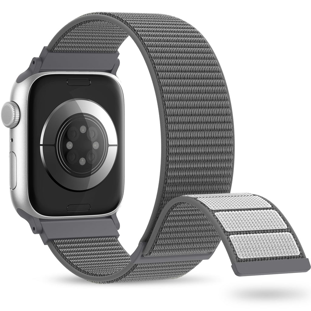 Nylon Sport Band Compatible with Apple Watch Band 38mm 40mm 41mm 42mm 44mm 45mm 46mm 49mm, Adjustable Breathable Women Men Braided Strap Loop for iWatch Series 11/10/9/8/7/6/5/SE Ultra 3/2/1