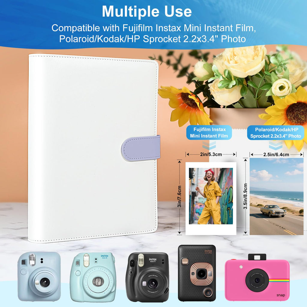 A5 Kpop Photocard Binder with 30 Pack 4-Pocket Card Pages, 6 Ring A5 Binder Card Collector Album with 240 Card Slots,PU Leather Binder Cover with Magnetic Buckle Closure for Organizing Trading Card