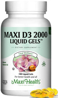 Maxi Health Vitamin D3 2000IU Tablets – Immune Support, Bone Health, and Muscle Function – Vitamin D 2000 IU Supplement for Adults – Kosher, Easy-to-Swallow, 90 Tablets