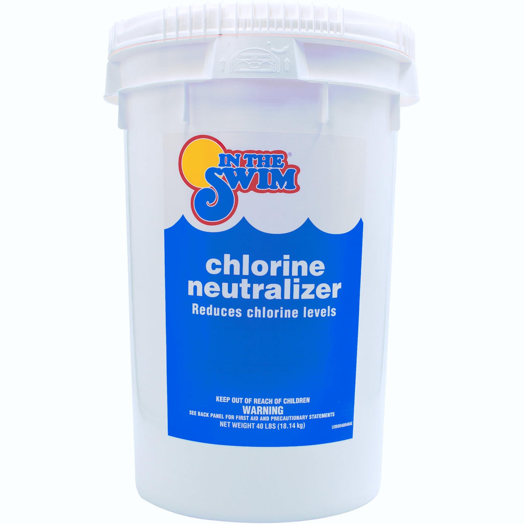 In The Swim Chlorine Neutralizer for Swimming Pools - Quickly Reduces Chlorine Sanitizer Levels - 90% Sodium Thiosulfate - 2.25 Pounds