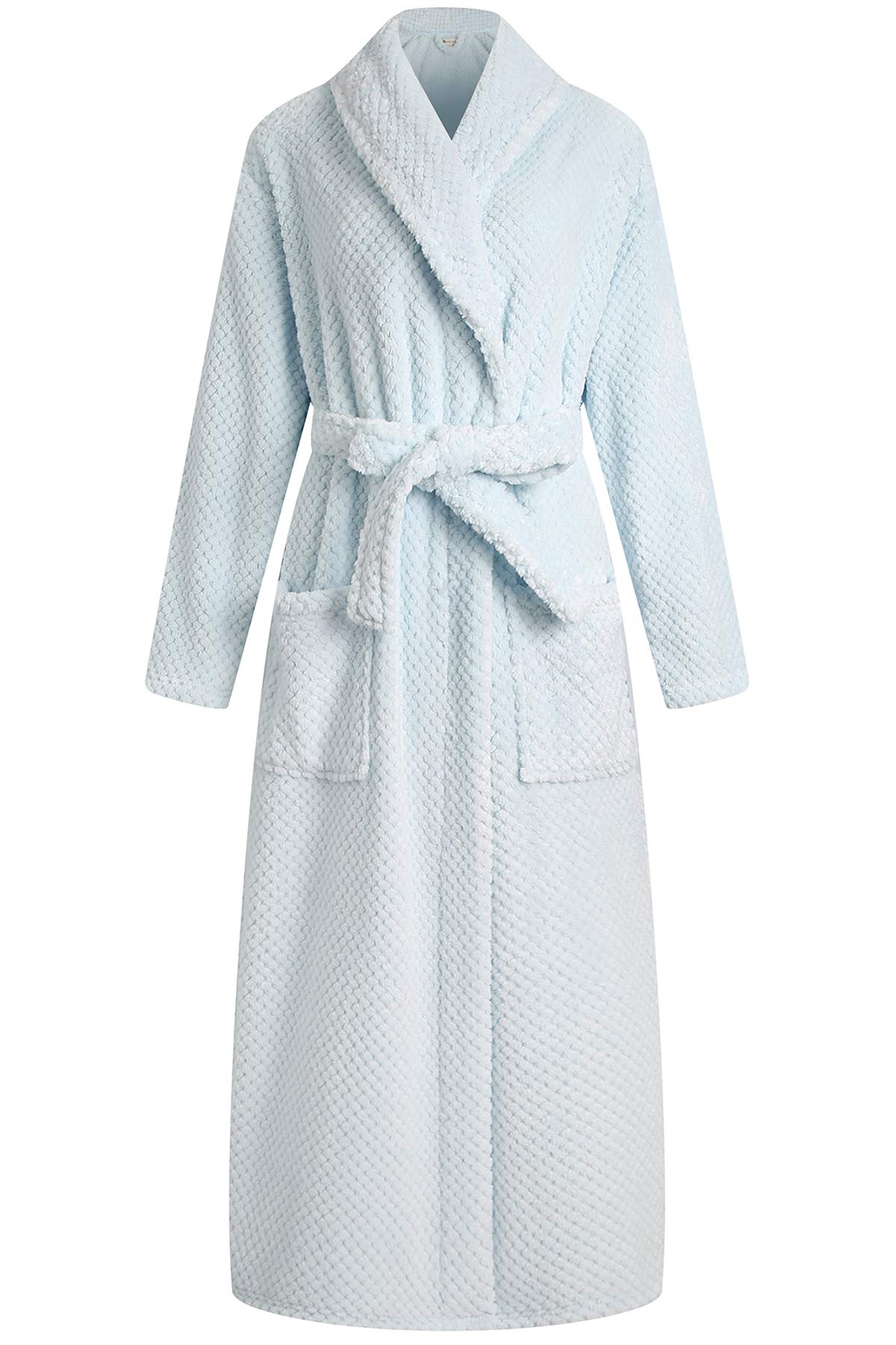 Richie House Women's Plush Soft Warm Fleece Bathrobe Robe RH1591