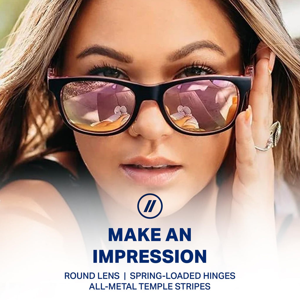 Blenders Eyewear M Class X2 – Polarized Sunglasses – Round Lens, Spring Loaded Hinge – 100% UV Protection – For Men & Women
