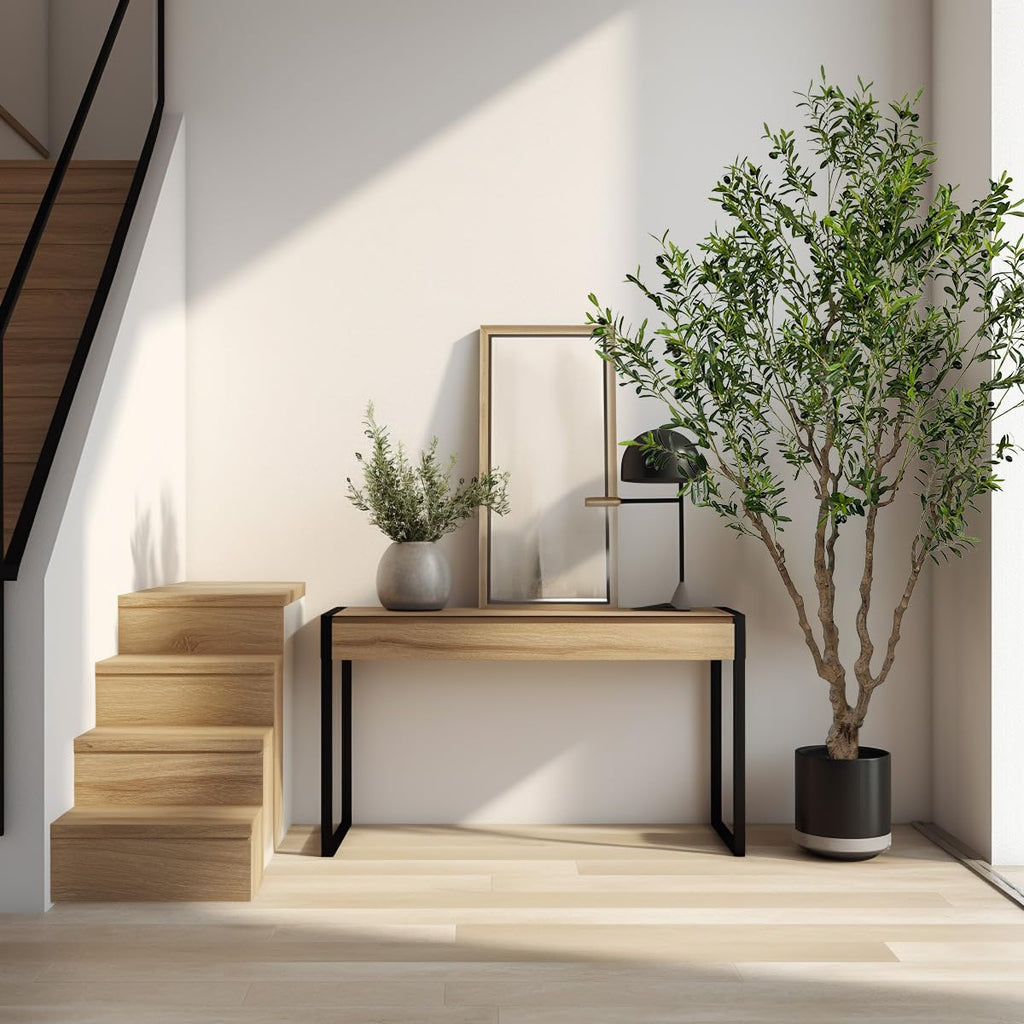 Artificial Olive Tree 7ft(82in,2200+Uv Protection Leaf) Tall,Faux Olive Tree Indoor Artificial Tree for Modern Home Office Living Room Floor Decor Indoor
