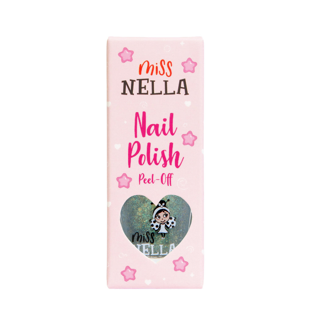 MISS NELLA ABRACADABRA – Safe Special sparkly pink Nail Polish for Kids, Non-Toxic & Odor Free Formula for Children and Toddlers, Natural Water Based for Easy Peel Off (Abracadabra)
