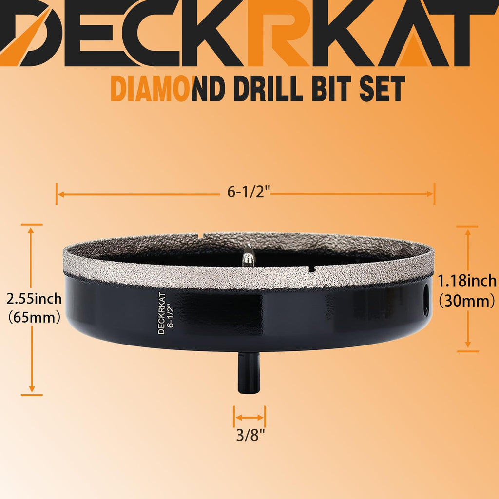 1 Inch Diamond Hole-Saw Bits with Pilot Drill Bit - 2pc 1" Diamond Tipped Tile Hole Saws with Guiding Bit Accurate Drilling for Porcelain Tile Ceramic Pottery Granite Stone Glass Bottles 25mm