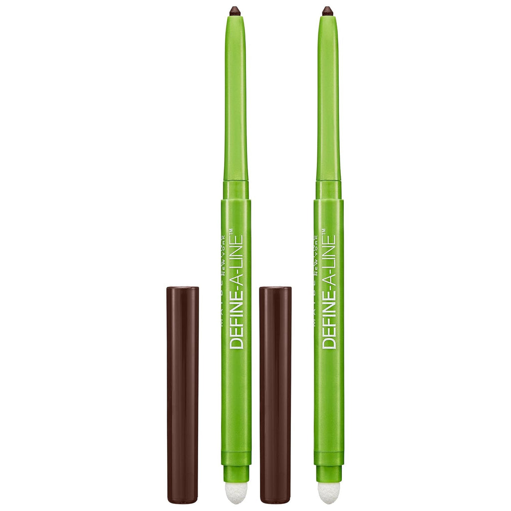 MAYBELLINE Define-A-Line Eyeliner, Brownish Black (Pack of 2)