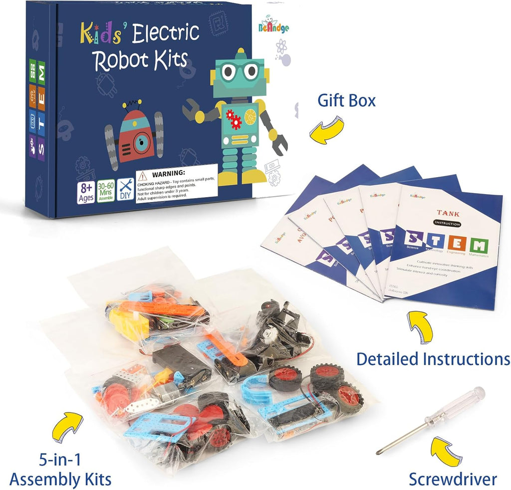 STEM Kits for Kids Craft 8-12, STEM Toy 6 7 8 9 Year Old Boy Birthday Gift | Science Kits for Kids 8-12 6-8 8-10, Boys Gifts Toys Crafts 6+ 7+ yr, Robotics Activities Robot Building Age 10 11 12 13 14