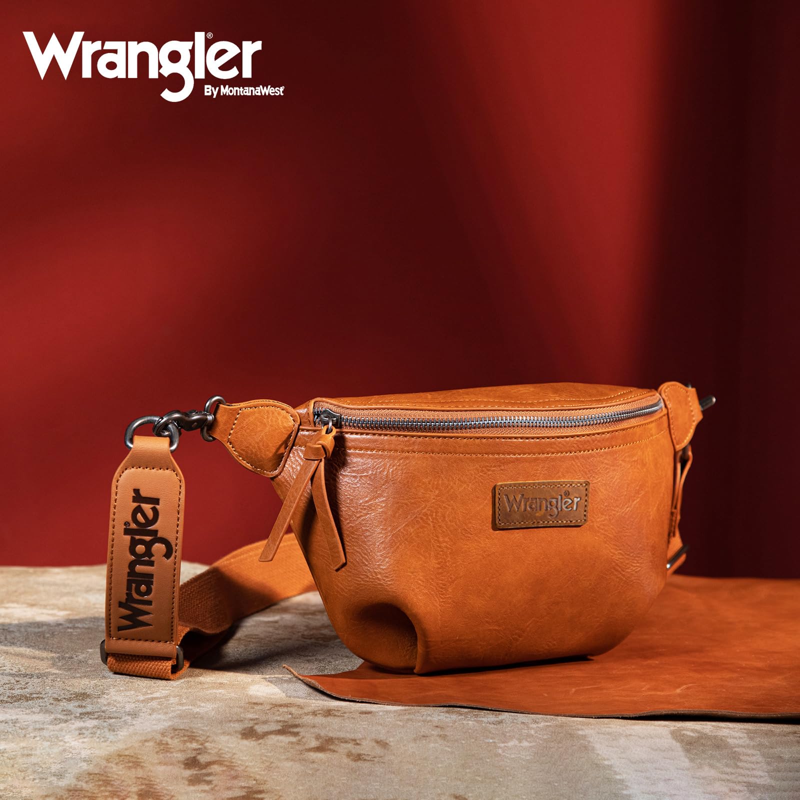 Wrangler Crossbody Bags for Women Large Fanny Packs Bum Bag Travel Belt Bags Sling Purse