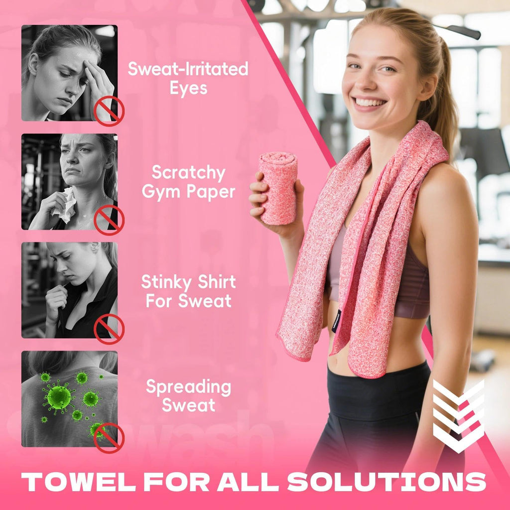 Microfiber Gym Towels for Showering Working Out Quick Dry Negative ions Large Middle Small Sizes Lightweight Gym Towel for Men Women Tennis Sports Towels for Body Hot Yoga Fitness Essentials