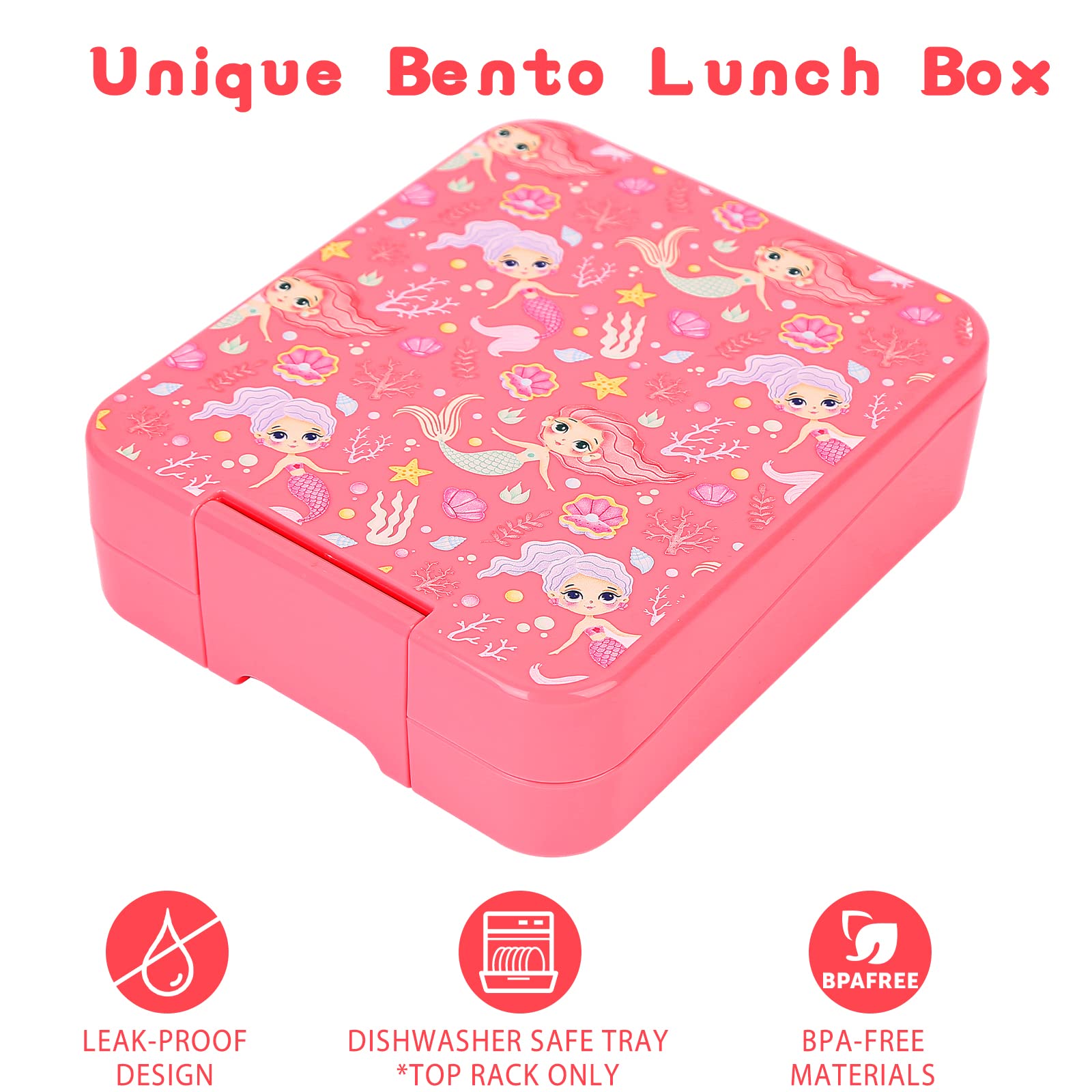 Bento Lunch Box Set for Kids with 10oz Soup Thermo, Leak-Proof Lunch Containers with 4 Compartment, Kids Thermo Hot Food Jar and Insulated Lunch Bag for Kid to School,BPA-Free(Basketball)