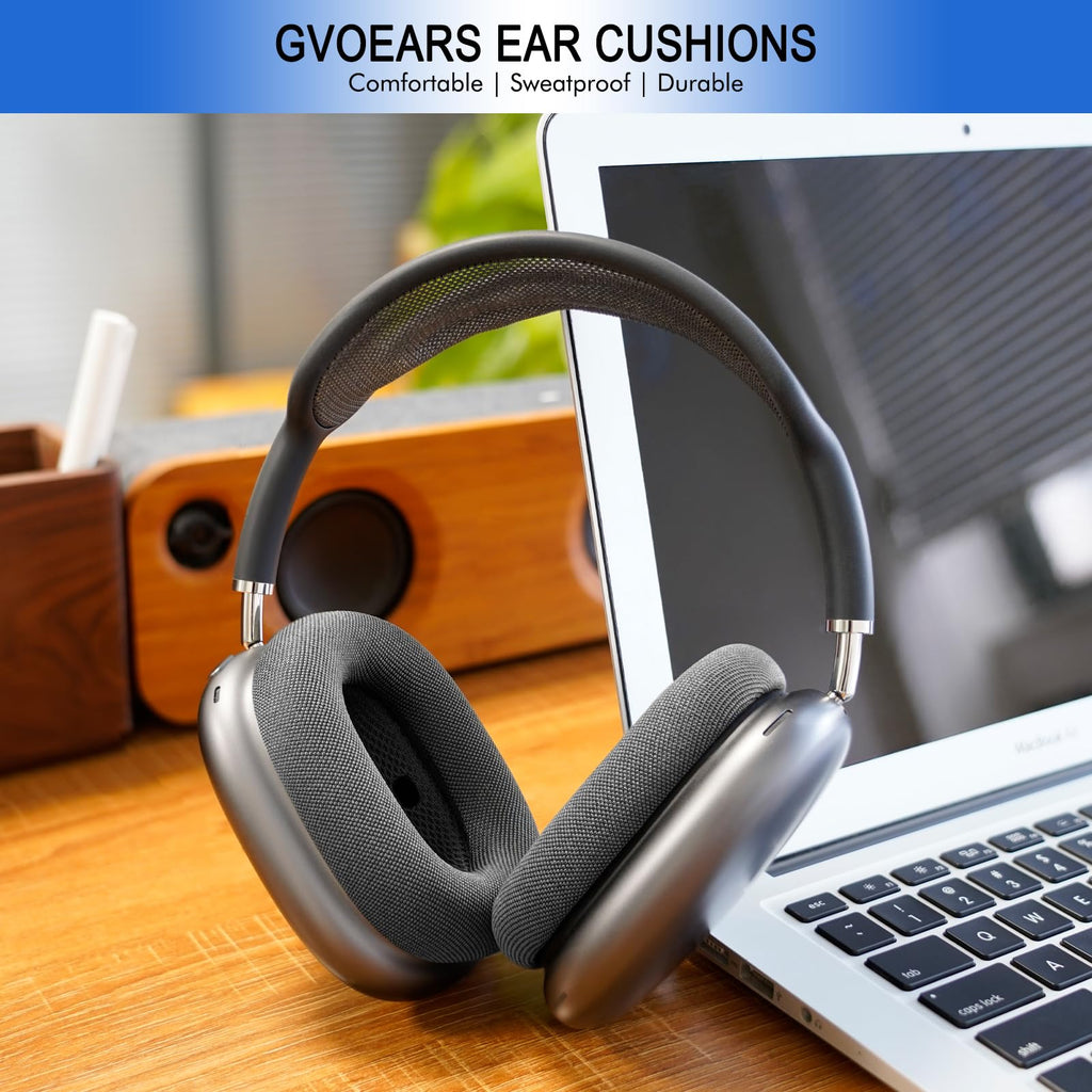 Ear Cushions for AirPods Max - Mesh Fabric Ear Cups Cover Replacement - Upgraded Cushion for Apple Air Pods Max Headphones (Green)
