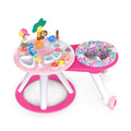Bright Starts Around We Go 2-in-1 Baby Walker, Discovery Activity Center and Table, Tropic Cool, Ages 6 Months+