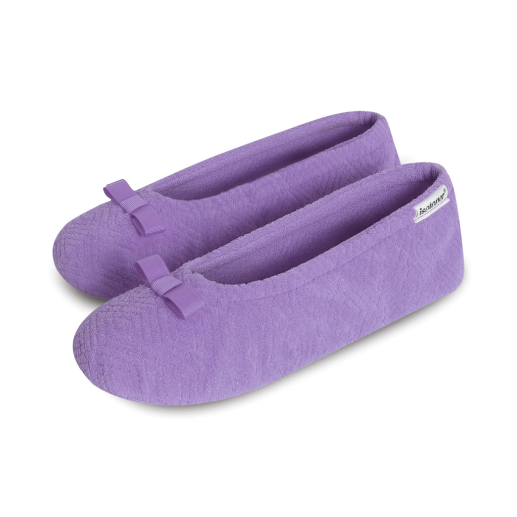 isotoner Women's Diamond Microterry Ballerina Slippers