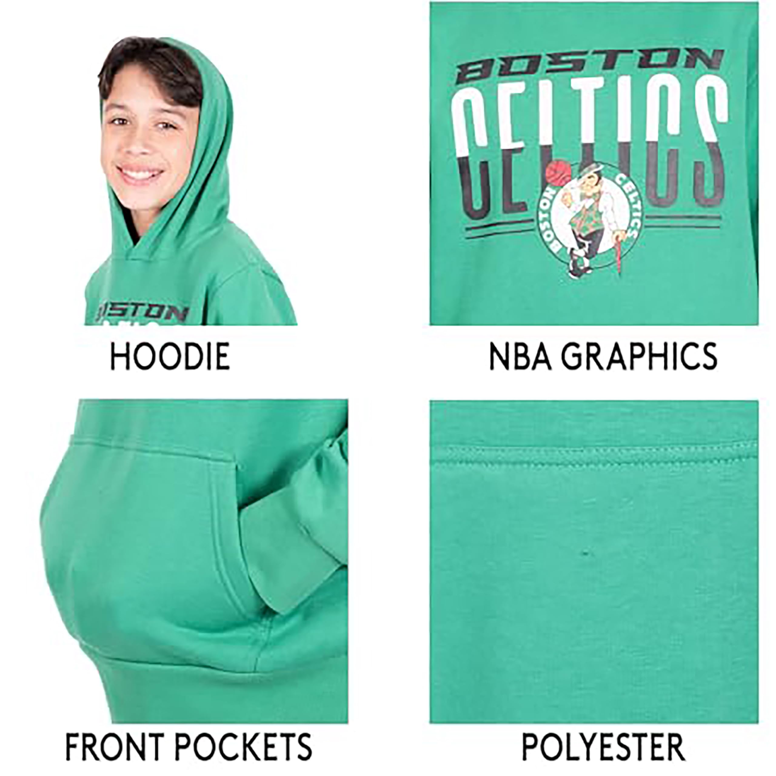 Ultra Game Youth NBA Official Standard Super Soft MVP Pullover Hoodie Sweatshirt