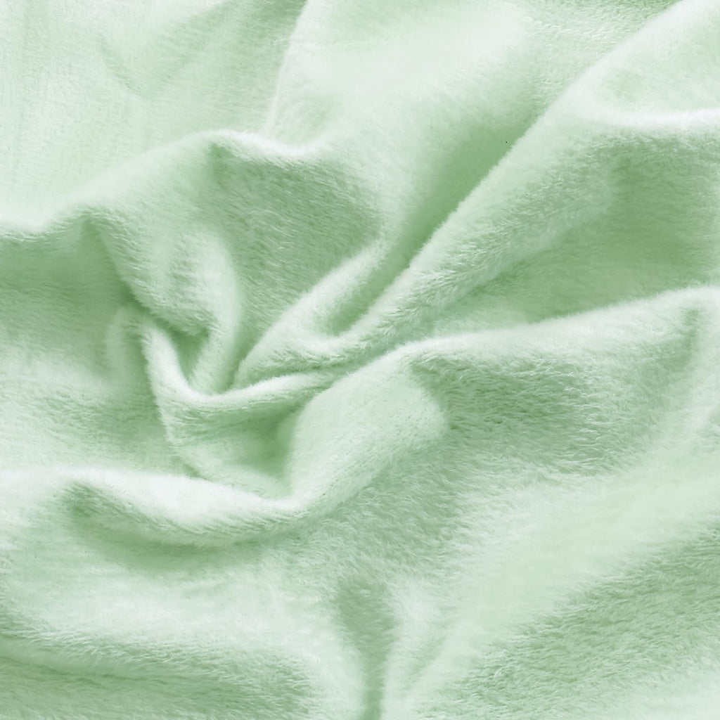 Entisn Minky Fabric by The Yard, 1 Yard x 60 Inch Wide Pre-Cut Fleece Fabric Beige Cuddle Minky, Solid Soft Plush for Blanket, Pillow Cover, Scarf, Sewing