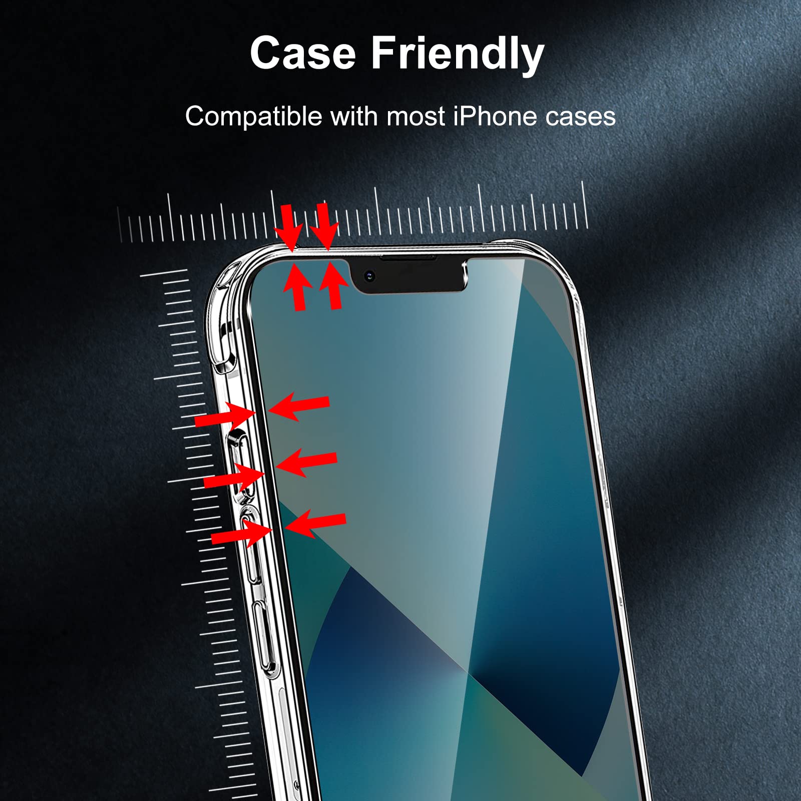 WHPXJY Privacy Screen Protector for iPhone 11 Pro Max & iPhone Xs Max (2 Pack), Tempered Glass Film with 28° Privacy Protection, Anti-Scratch, Easy Installation, Bubble-Free (Not for iPhone 11)