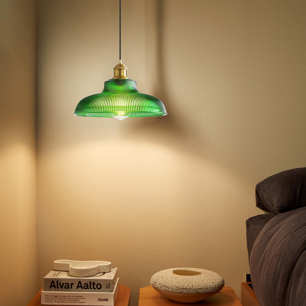 XZHGCEE Plug in Pendant Light: Amber Hanging Lamp Plug in Pendant Lamp, Glass Pendant Lighting for Kitchen Island, Bedroom, Dining Room, Living Room, No Bulb
