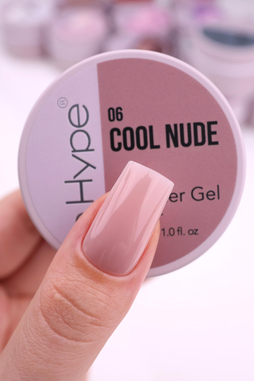 IN.HYPE UV/LED Professional Hard/Builder Gel for Nail Extension/Strengthening/Overlays File Off (Baby Pink #3)