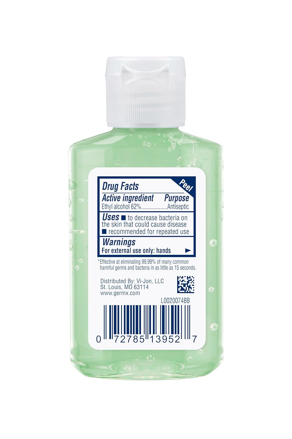 Germ-X Original Hand Sanitizer, 2 Fl Oz (Pack of 24), Less Drying Moisturizing Gel with Aloe and Vitamin E, No Rinse Formula, Bulk Mini Travel Size for On-The-Go