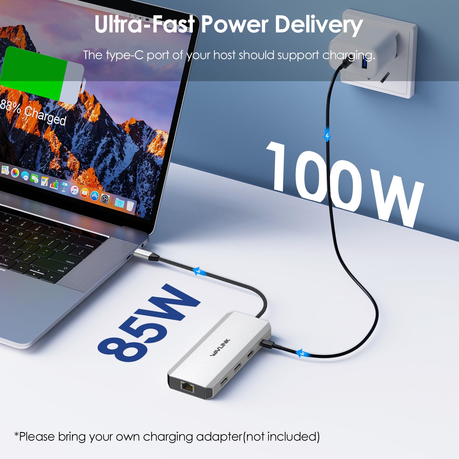 Laptop Docking Station,12 in 1 Triple Display USB C Hub for Windows with Dual DP, HDMI, 100W PD in, Gigabit Ethernet, USB3.0/2.0 Ports, SD/TF Card Reader, Mic/Audio for Lenovo HP Dell
