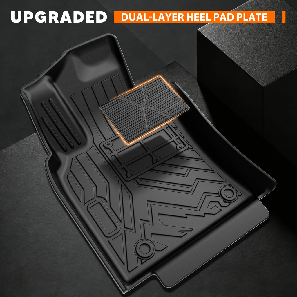 KUST Floor Mats & Trunk Cargo Mat for Toyota RAV4 2019-2025, All Weather Rear Trunk Cargo Liner for RAV4 Accessories TPE Rubber Raised Edge 4PCS