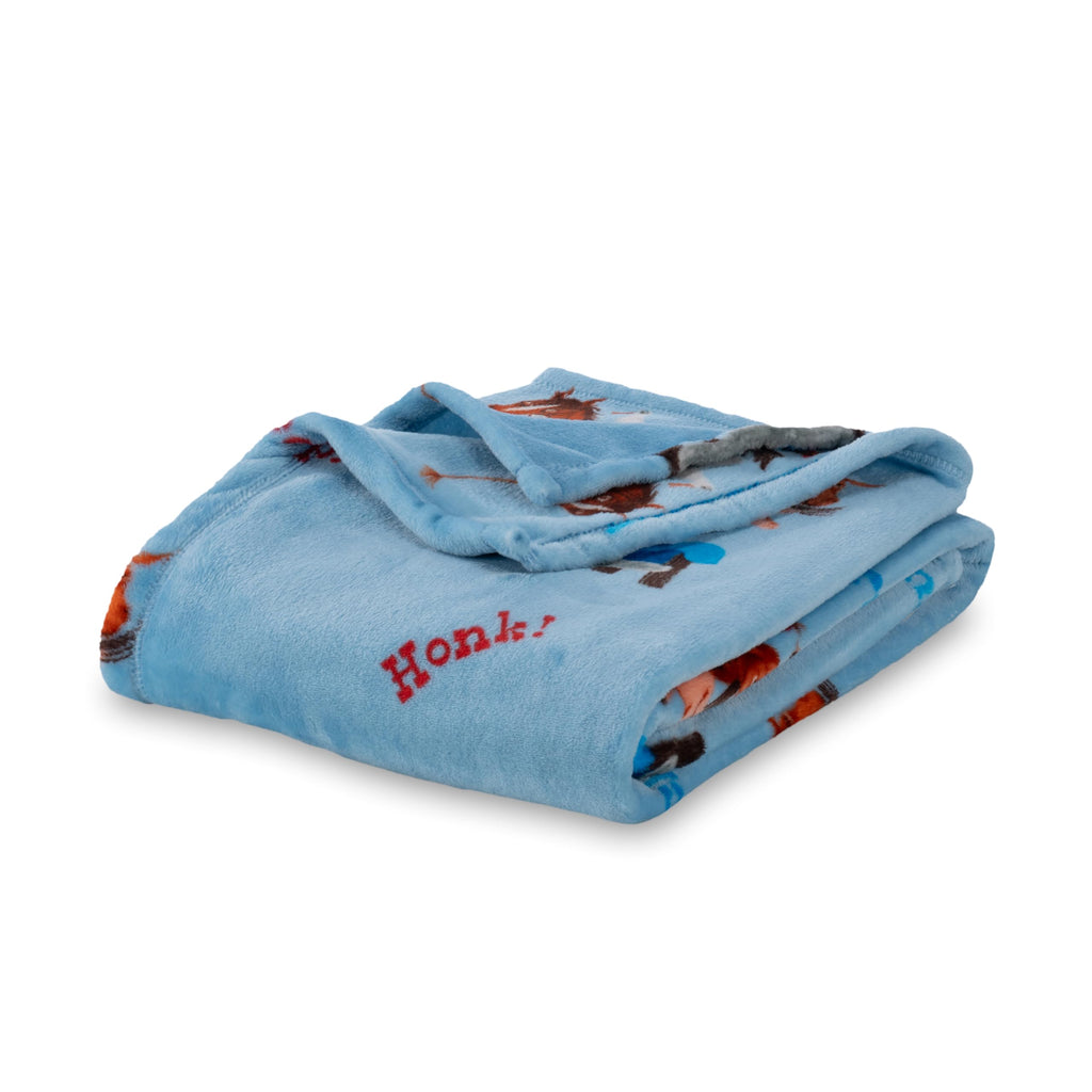 Berkshire Blanket VelvetLoft® Luxury Soft Polyester Throw Blanket, Don’t Let The Pigeon Drive The Bus, 50 x 70in(Official Mo Willems® Product)