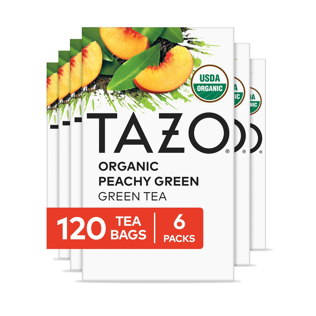 TAZO Organic Green Tea, Green Ginger, Caffeinated Tea, 16 Total Bags