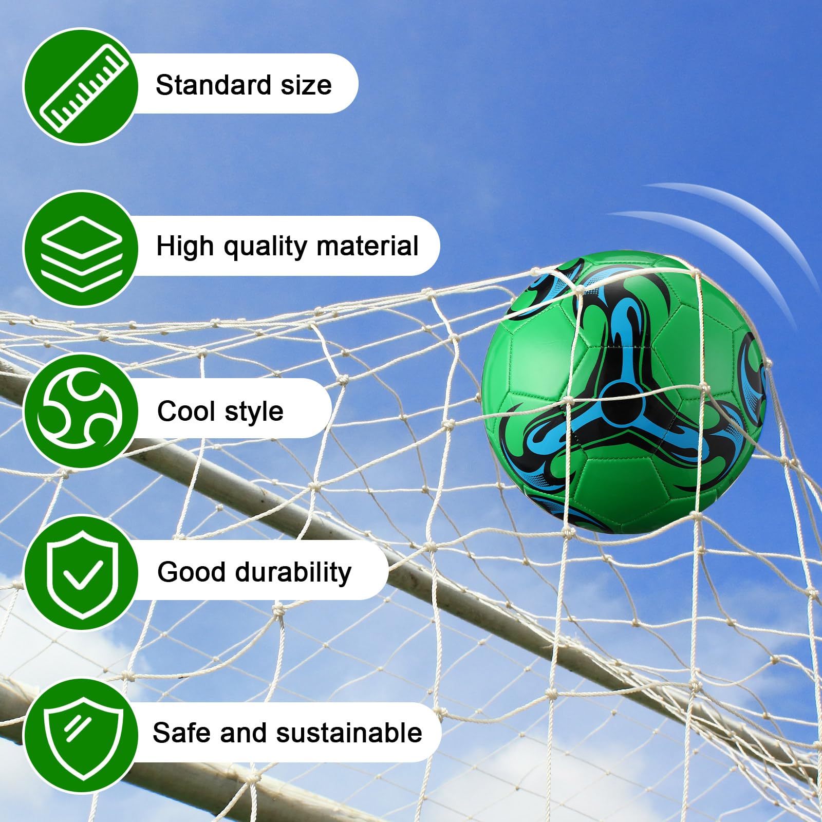 Lunmon 12 Pcs Bulk Soccer Balls with 2 Pump Official Size Deflated Ball Football for Indoor Outdoor Game Sports Training Adult Players Soccer Birthday Gift Global