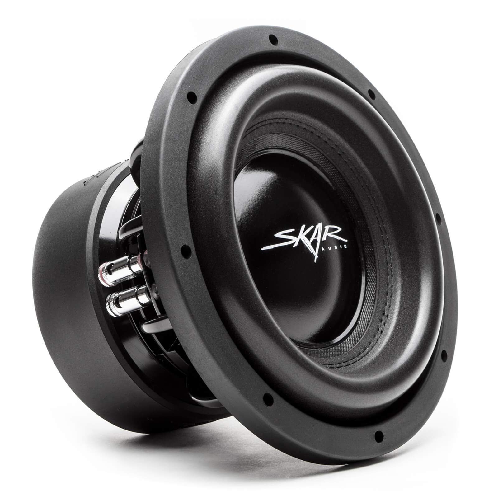 Skar Audio Single 8" Complete 1,200 Watt EVL Series Subwoofer Bass Package - Includes Loaded Enclosure with Amplifier