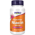 NOW Foods Supplements, Niacin (Vitamin B-3) 250 mg, Flush-Free, Nutritional Health, 90 Veg Capsules