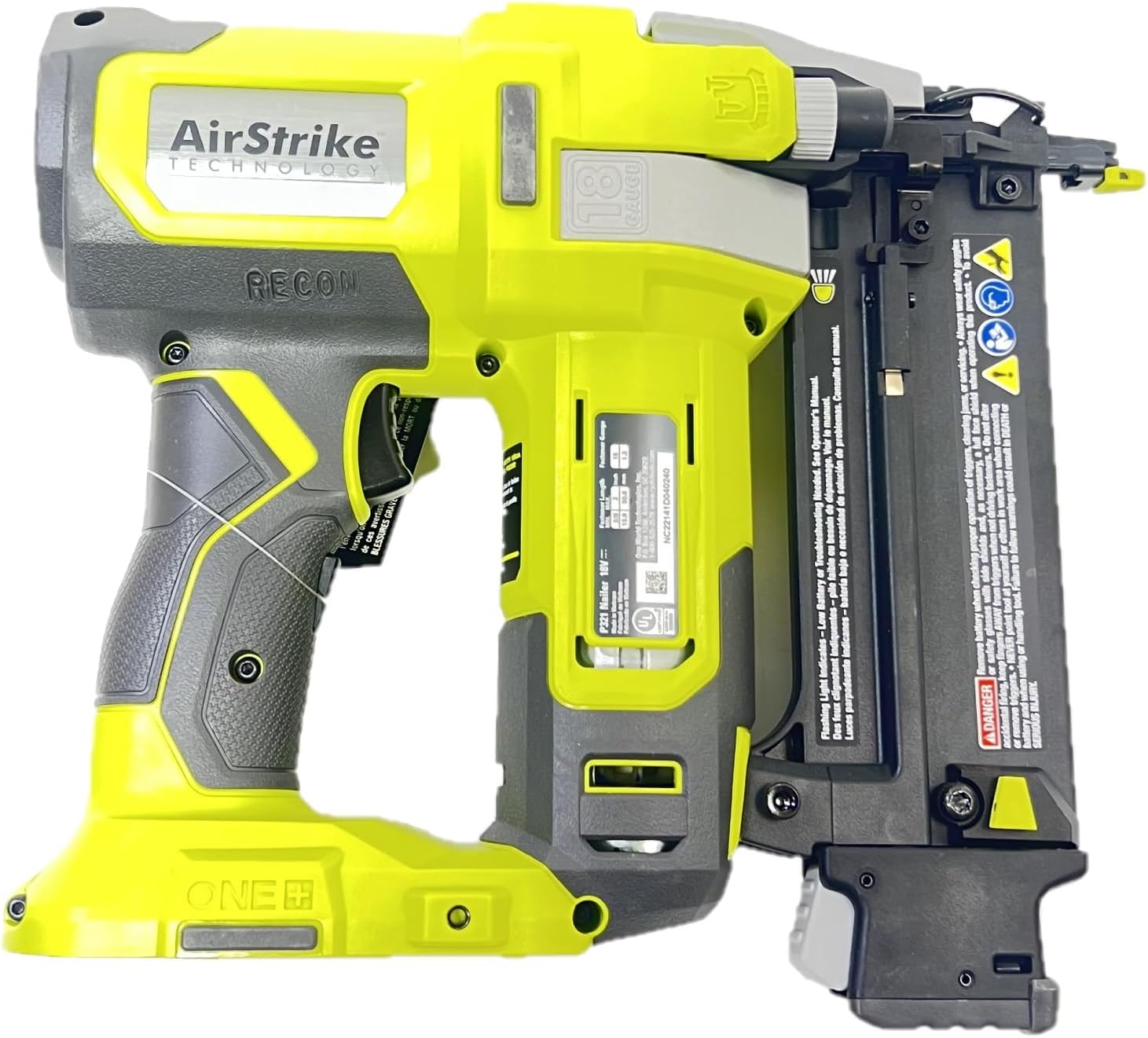 Ryobi 18V ONE+ 18-Gauge Cordless Airstrike Brad Nailer (Tool Only) P321