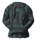 Del Mex Mexican Baja Hoodie Hippie Surf Poncho Sweater Sweatshirt Pullover Jerga