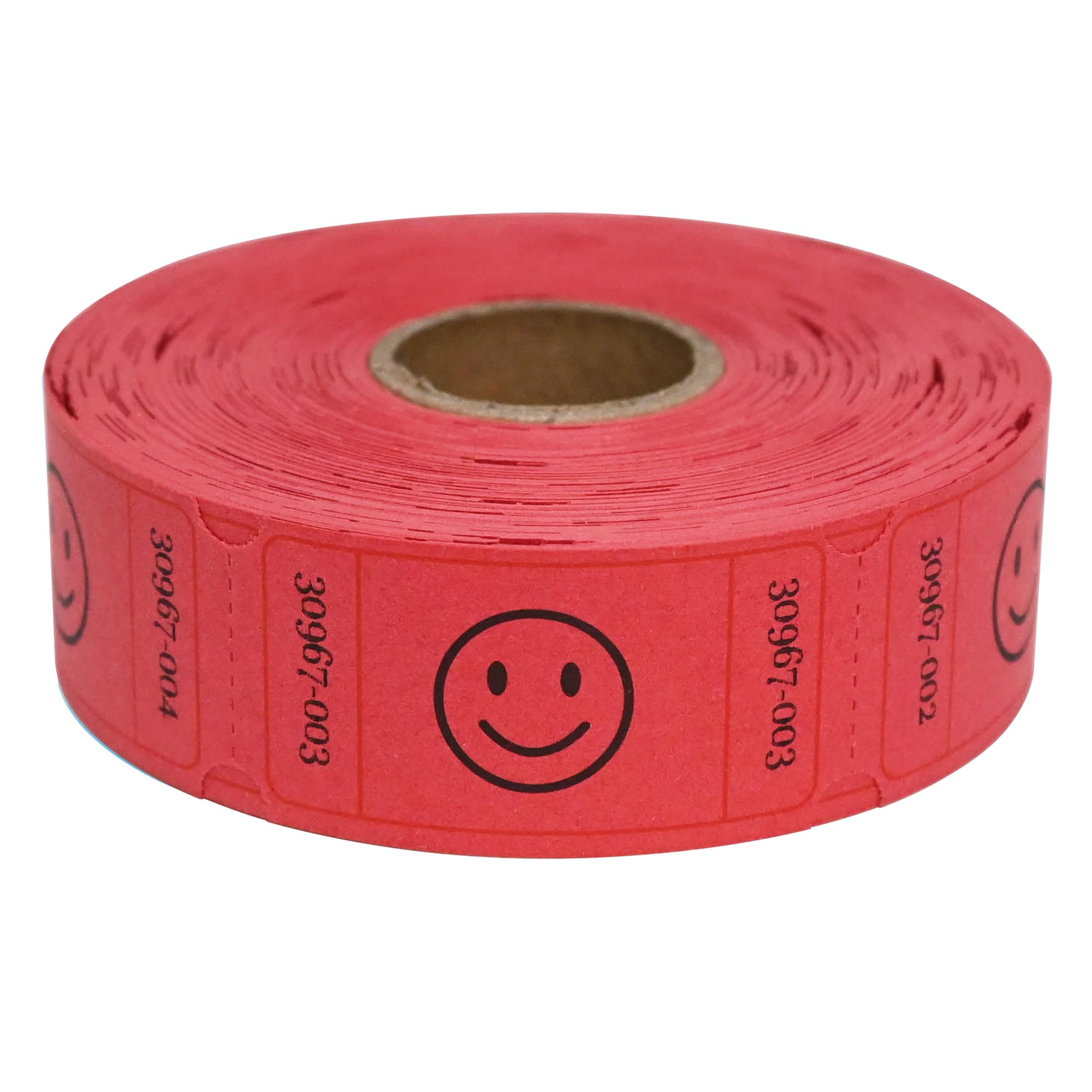 L LIKED 500 Raffle Tickets, Smile,Bule(6 Color Selection), Single Roll, Ticket for Events, Entry, Class Reward, Raffle & Prizes