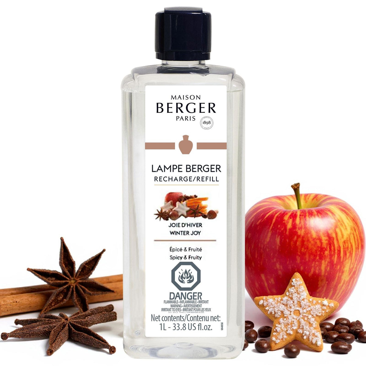 MAISON BERGER Lampe Berger Refill, 1 L, Agaves Garden | Catalytic Lamp Fragrance Refill, Helps Neutralize Odors, ~160 h Fragrance Diffusion, Made in France
