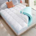 WhatsBedding 5 Inch Twin Mattress Topper for Back Pain Relief, Filled with Breathable & Soft Memory Foam Pillow Top,4 Elastic Straps
