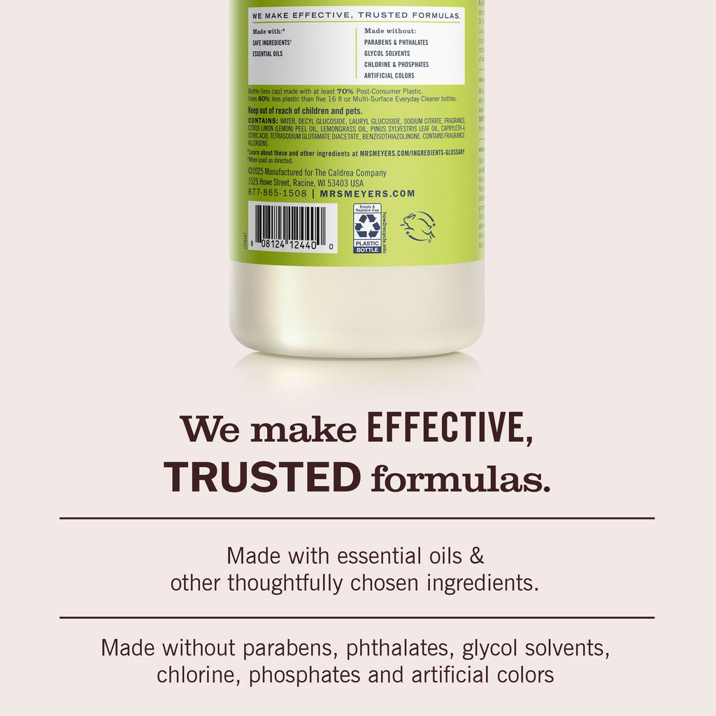 MRS. MEYER'S CLEAN DAY Multi-Surface Cleaner Concentrate, Use to Clean Floors, Tile, Counters, Lavender, 32 fl. oz