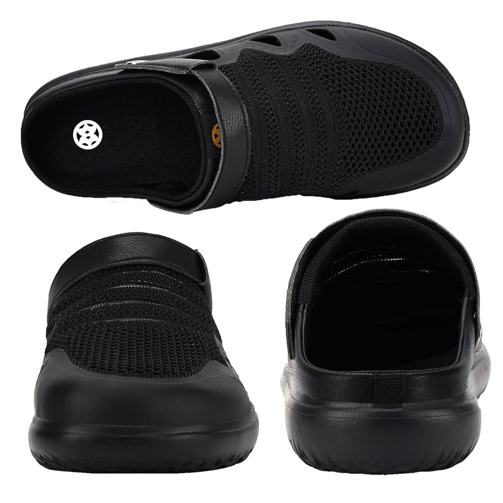Men's Women's Clogs Garden Shoes Slip On Sandals Breathable Summer Orthotic Walking Slippers with Plantar Fasciitis Soles