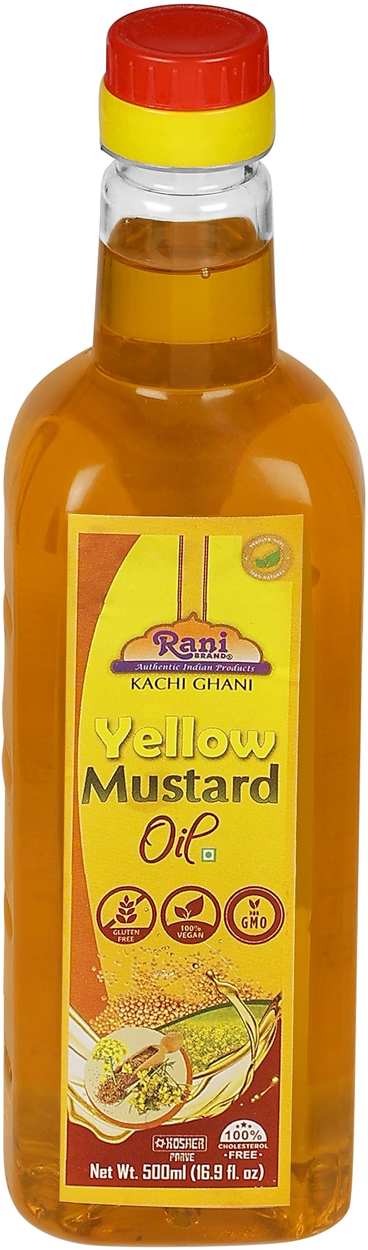Rani Premium Oils Combo Set of 3 - Peanut Oil, Mustard Oil, Sesame Oil 16.9 Ounce (500ml) ~ Cold Pressed | 100% Natural | Kosher | NON-GMO | Vegan | Gluten Free