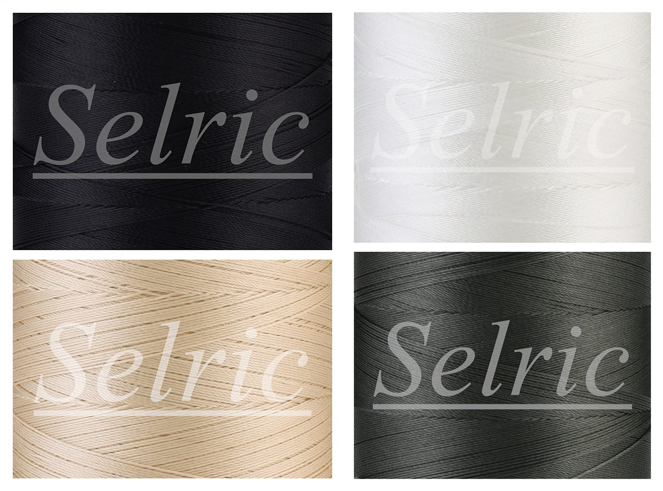 Selric UV Resistant High Strength Polyester Thread #69 T70 Size 210D/3 for Upholstery, Outdoor Market, Drapery, Beading, Purses, Leather （(Light) Yellow）