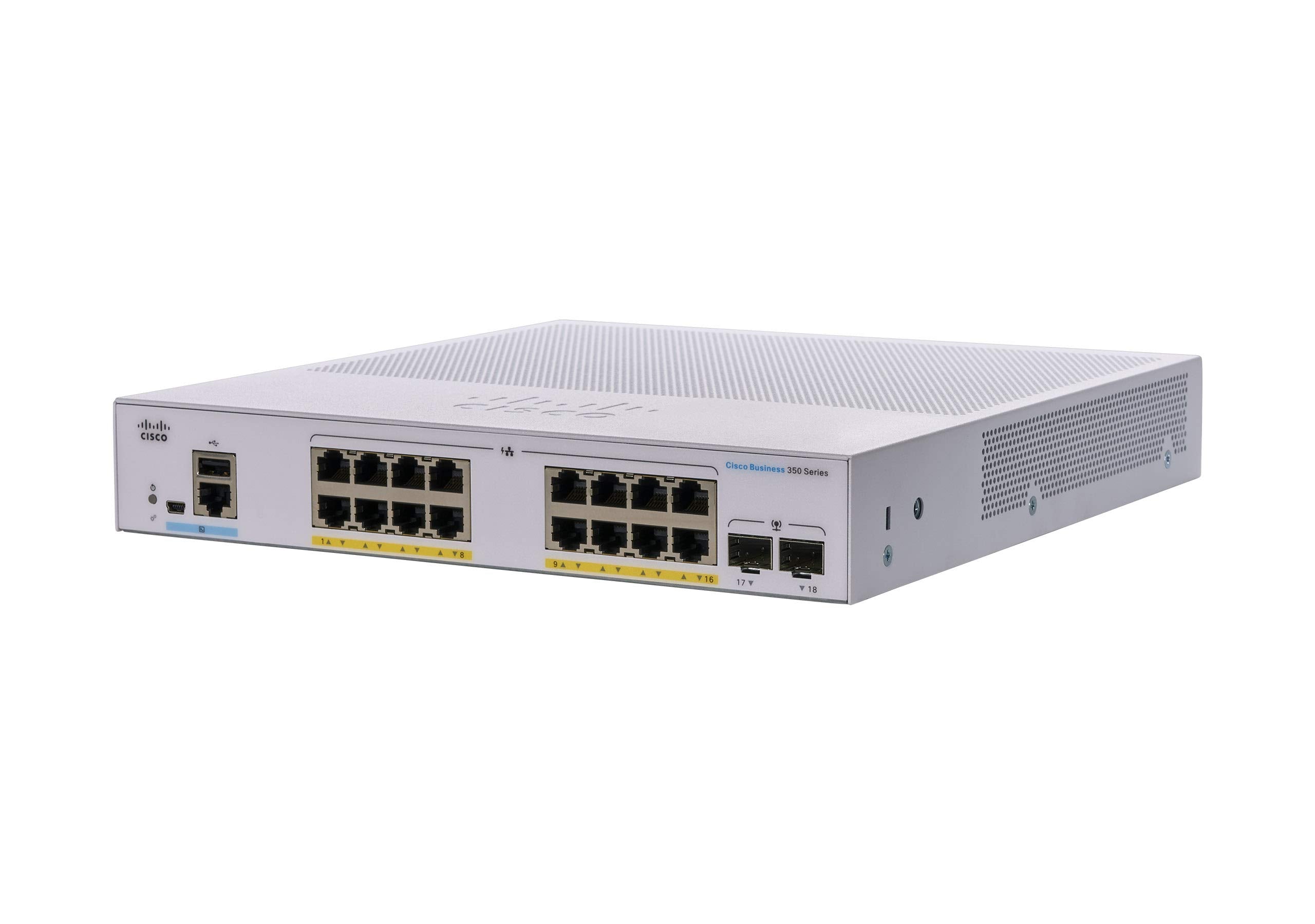 Cisco Catalyst 1300-16XTS Managed Switch, 8 Port 10G Copper, 8x10GE SFP+, Limited Lifetime Protection (C1300-16XTS)